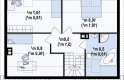 Projekt domu z bala Z14 D - rzut poddasza