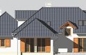 Projekt domu jednorodzinnego LK&458 - elewacja 3