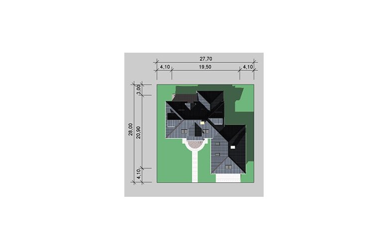 Projekt domu jednorodzinnego LK&458 - Usytuowanie