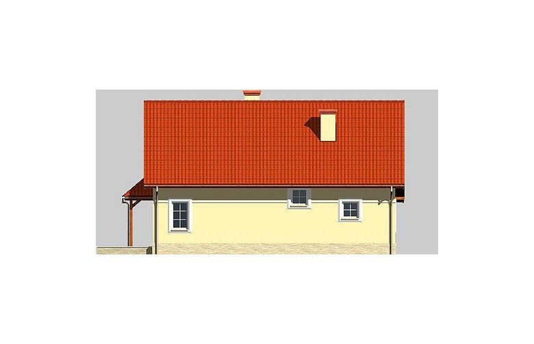 Projekt domu jednorodzinnego LK&473 - elewacja 2