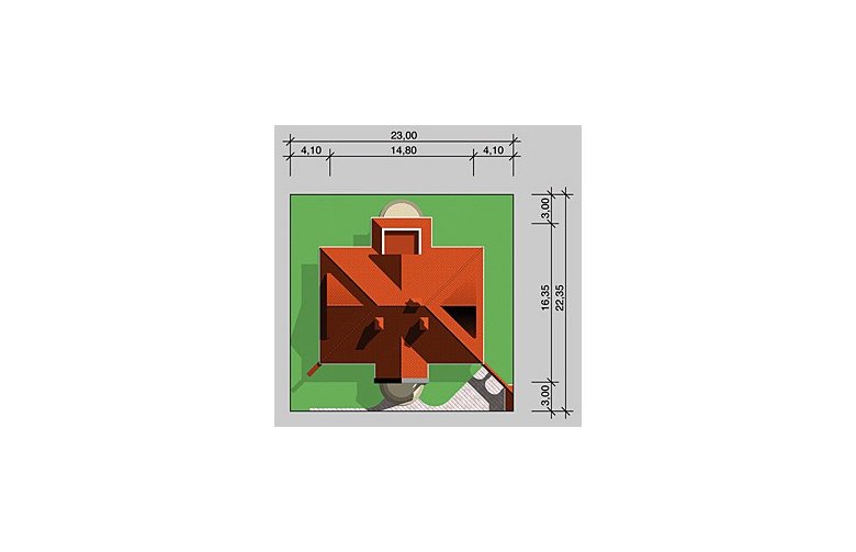 Projekt domu jednorodzinnego LK&474 - Usytuowanie