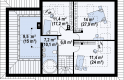 Projekt domu jednorodzinnego Z56 - rzut poddasza