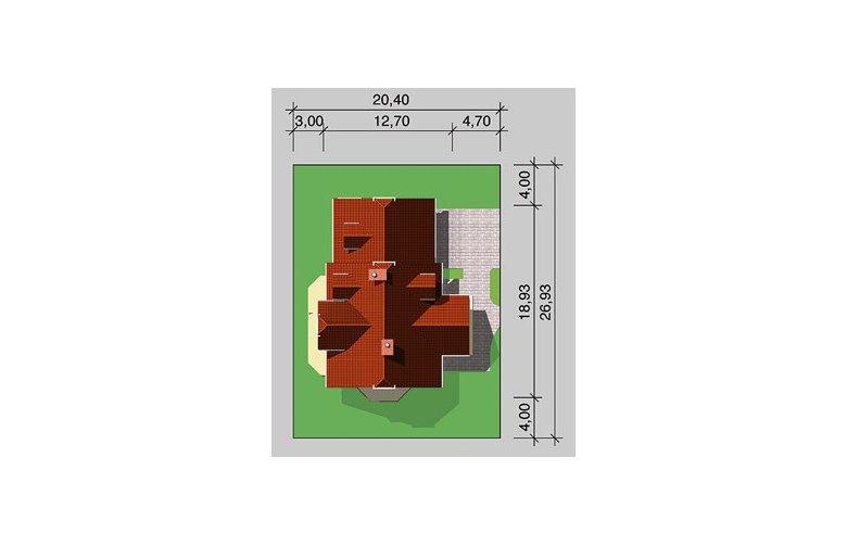 Projekt domu jednorodzinnego LK&484 - Usytuowanie