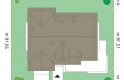 Projekt domu jednorodzinnego Pod dębami (415) - usytuowanie - wersja lustrzana
