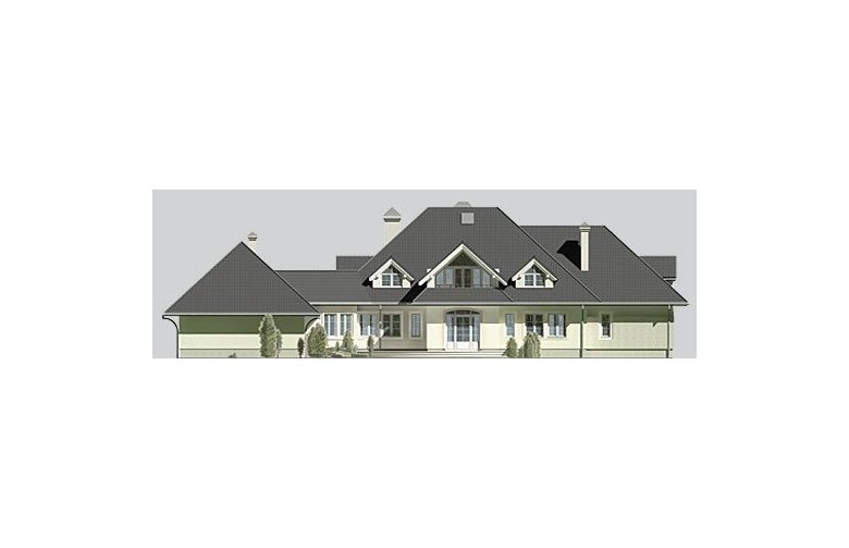 Projekt domu jednorodzinnego LK&491 - elewacja 1