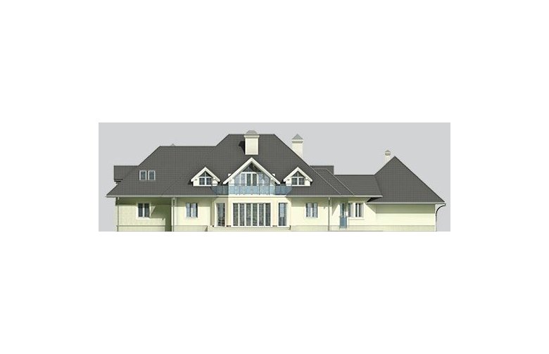 Projekt domu jednorodzinnego LK&491 - elewacja 2